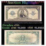 1923 "Porthole Note" $5 Large Size Silver Certific