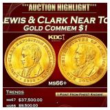 IE 1905 Lewis & Clark Gold Commem Dollar Near Top