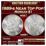 YO 1889-s Morgan Dollar Near Top Pop! $1 ms66+ SEG