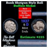 Buffalo Nickel Shotgun Roll in Old Bank Style 