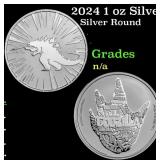 2024 1 oz Silver Godzilla x Kong Coin
