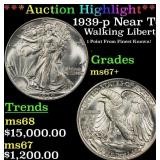 *Highlight* 1939-p Walking Liberty Half Dollar Nea