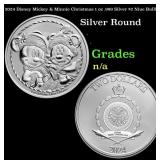 2024 Disney Mickey & Minnie Christmas 1 oz .999 Si