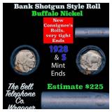 Buffalo Nickel Shotgun Roll in Old Bank Style 