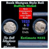 Buffalo Nickel Shotgun Roll in Old Bank Style 