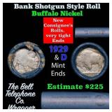 Buffalo Nickel Shotgun Roll in Old Bank Style 