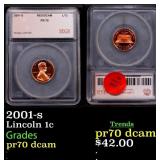 2001-s Proof Lincoln Cent 1c pr70 dcam SEGS