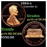 1984-s Proof Lincoln Cent 1c pr70 rd DCAM SEGS