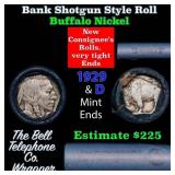 Buffalo Nickel Shotgun Roll in Old Bank Style 