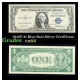 1935F $1 Blue Seal Silver Certificate Grades Choic
