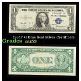 1935F $1 Blue Seal Silver Certificate Grades Selec