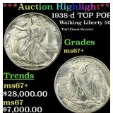 *Highlight* 1938-d Walking Liberty Half Dollar TOP