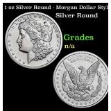 1 oz Silver Round - Morgan Dollar Style