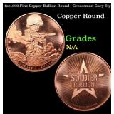 1oz .999 Fine Copper Bullion Round - Greaseman Gar