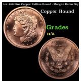 1oz .999 Fine Copper Bullion Round - Morgan Dollar
