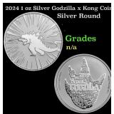 2024 1 oz Silver Godzilla x Kong Coin