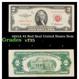 1953A $2 Red Seal United States Note Grades vf++