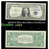 1957B $1 Blue Seal Silver Certificate Grades Choic