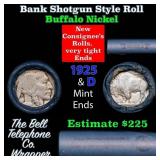Buffalo Nickel Shotgun Roll in Old Bank Style 