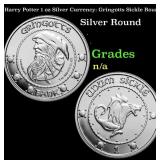 Harry Potter 1 oz Silver Currency: Gringotts Sickl