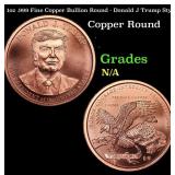 1oz .999 Fine Copper Bullion Round - Donald J Trum