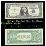 1957A $1 Blue Seal Silver Certificate Grades Choic