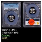PCGS 1965 SMS Roosevelt Dime 10c sp65 PCGS