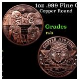 1oz .999 Fine Copper Bullion Round - Donald Trump