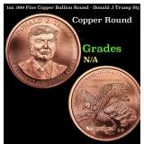 1oz .999 Fine Copper Bullion Round - Donald J Trum