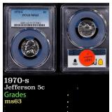 PCGS 1970-s Jefferson Nickel 5c ms63 PCGS
