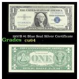 1957B $1 Blue Seal Silver Certificate Grades Choic