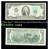 **Star Note** 2003 $1 Green Seal Federal Reserve N