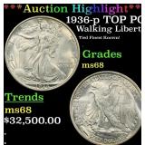 *Highlight* 1936-p Walking Liberty Half Dollar TOP