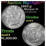 *Highlight* 1892-p Morgan Dollar $1 ms64 SEGS (fc)