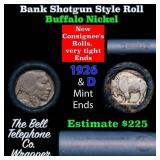 Buffalo Nickel Shotgun Roll in Old Bank Style 