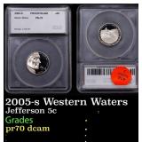 2005-s Western Waters Proof Jefferson Nickel 5c pr