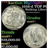 *Highlight* 1938-d Walking Liberty Half Dollar TOP