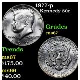 1977-p Kennedy Half Dollar 50c Grades GEM++ Unc