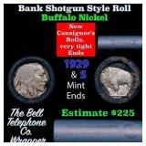 Buffalo Nickel Shotgun Roll in Old Bank Style 
