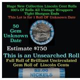 BU Shotgun Jefferson 5c roll, 2004 Peace 40 pcs Ba