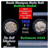 Buffalo Nickel Shotgun Roll in Old Bank Style 