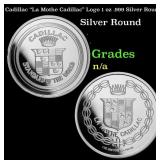 Cadillac "La Mothe Cadillac" Logo 1 oz .999 Silver