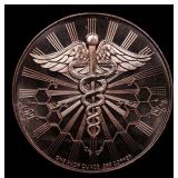 1oz .999 Fine Copper Bullion Round - Cannabis Styl