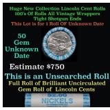 BU Shotgun Jefferson 5c roll, 2004 Peace 40 pcs Ba