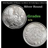 2023 Republic of Ghana 1 oz Silver 20 Cedis Space