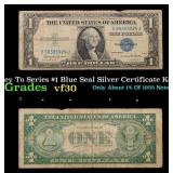 1935H Key To Series $1 Blue Seal Silver Certificat