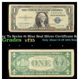 1935H Key To Series $1 Blue Seal Silver Certificat