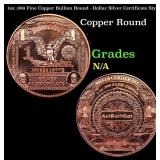1oz .999 Fine Copper Bullion Round - Dollar Silver