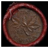 1982 Canadian Penny Roll, 50 pcs