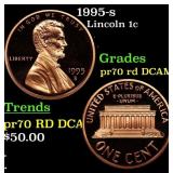 1995-s Proof Lincoln Cent 1c pr70 rd DCAM SEGS